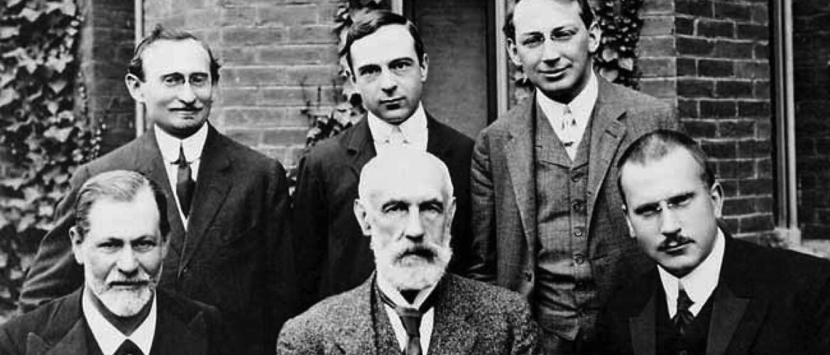 Sigmund Freud, G. Stanley Hall, Carl Jung, Abraham A. Brill, Ernest Jones, Sándor Ferenczi